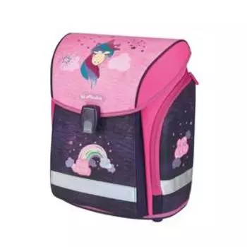 Ранец на замке Herlitz MIDI 38х32х22 см, эргономичная спинка, Unicorn