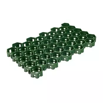 Решётка газонная, 55 34 3,2 см, зелёная, VORTEX