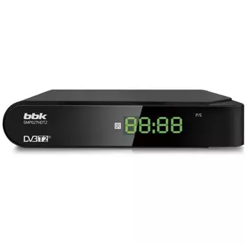 Ресивер DVB-T2 BBK SMP027HDT2 черный