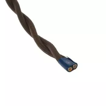 Ретро провод ПуГВсн Luazon Lighting "Винтаж", 20 м, 2х2.5 мм2, коричневый