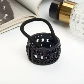 Резинка для волос «Модная штучка», цепочка, чёрный