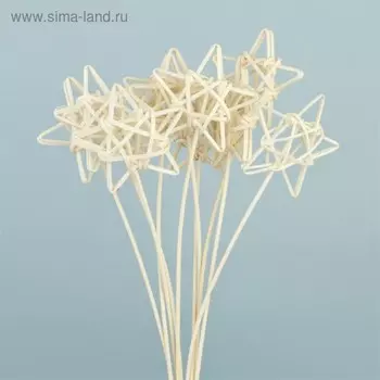 Ротанг, звезды на пике, набор 10 шт