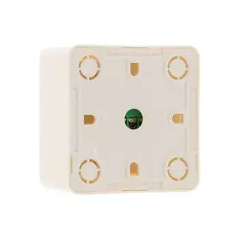 Розетка телефонная одноместная Luazon Lighting "Лига", накладная, белая