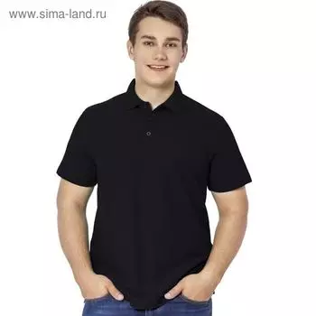 Рубашка мужская, размер 46, цвет чёрный