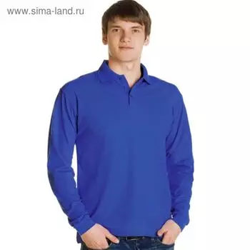 Рубашка мужская, размер 46, цвет синий