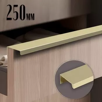 Ручка CAPPIO RT001AU, L=250 мм, м/о 192 мм, цвет сатиновое золото