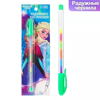 Ручка шариковая, многоцветная, «Холодное сердце»