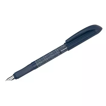 Ручка перьевая Schneider "Easy navy" синяя, 1 картридж, грип, тёмно-синий корпус