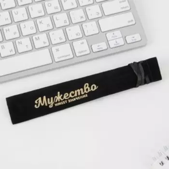 Ручка подарочная в чехле «Мужество имеет значение», металл