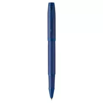 Ручка-роллер Parker Im Professionals Monochrome Blue, в подарочной упаковке, стержень черный, корпус синий