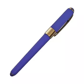 Ручка шариковая, 0.5 мм, BrunoVisconti MONACO, стержень синий, корпус Soft Touch лиловый, в футляре