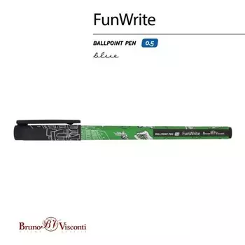 Ручка шариковая FreshWrite FunWrite "Романтическое путешествие. Рим", узел 0.5 мм, синие пигментные чернила, корпус Soft Touch
