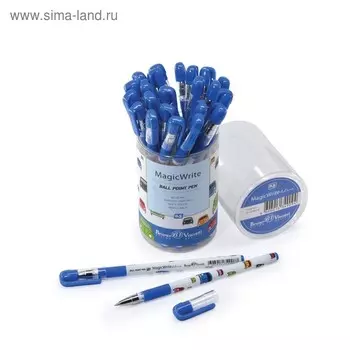Ручка шариковая MagicWrite "Яркие машинки", узел 0.5 мм, стержень синий