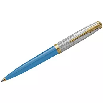 Ручка шариковая Parker 51 Premium TurquoiSe GT, бирюзовая, подар/уп 2169080