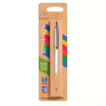 Ручка шариковая Parker JOTTER ORIGINALS WHITE, синяя, блистер 2096874