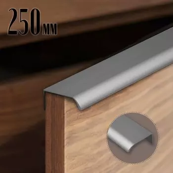 Ручка торцевая CAPPIO RT002, L=250 мм, м/о 192 мм, цвет серый