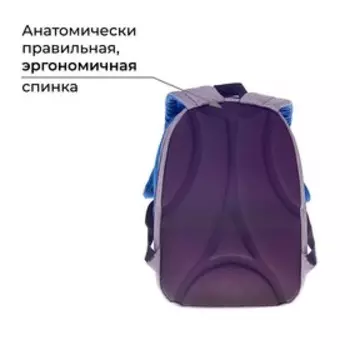 Рюкзак молодёжный, 38 х 28 х 19 см, эргономичная спинка, Calligrata Э "Футбол", синий