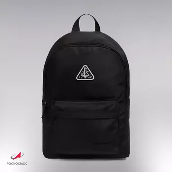 Рюкзак текстильный РОСКОСМОС х ONLYTOP, 4228.514, с карманами, чёрный