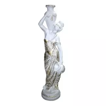 Садовая фигура "Девушка с кувшинами" золото, 35х35х140см