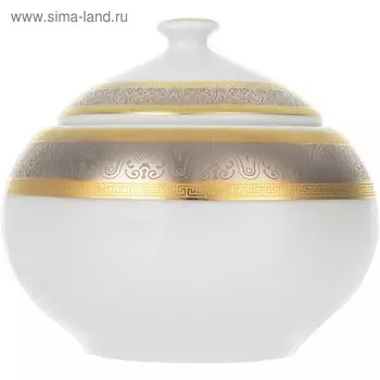 Сахарница Opal, декор «Широкий кант платина, золото»