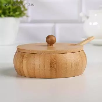 Сахарница «Полосы», 220 мл, 127 см, с ложкой
