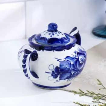 Сахарница «Утро», 6169 см, 300 мл, гжель