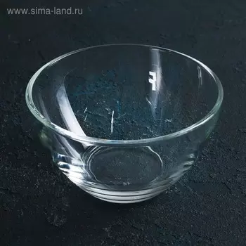 Салатник «Гладкий», 250 мл, d=11 см, стекло, прозрачный