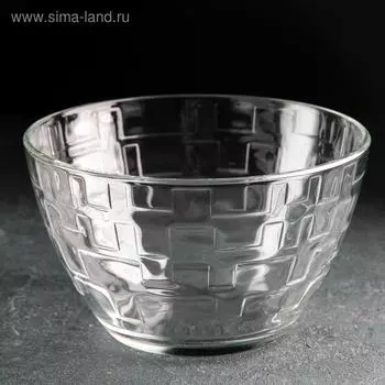 Салатник стеклянный «Лабиринт», 1,5 л, d=19 cм