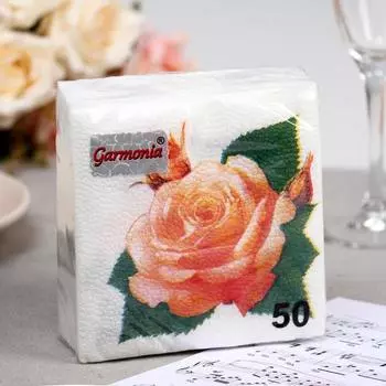 Салфетки бумажные «Гармония цвета. Розы», 50 шт.