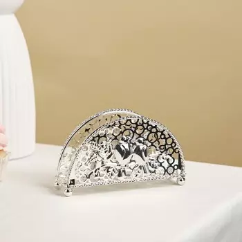 Салфетница декоративная «Птицы», 144.58.5 см, серебристая