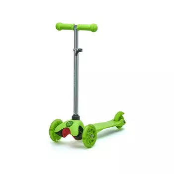 Самокат детский Atemi Baby Road AKC01A, колёса 118/76 мм, светодиоды, цвет зелёный