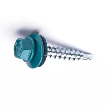 Саморез для крепления кровли, RAL5021, 5,5х25 2400 шт