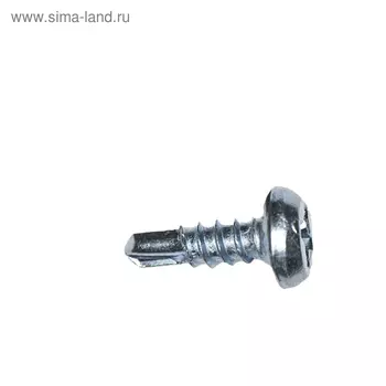 Саморез для крепления профилей Steelrex полуцилиндр головка, сверло, цинк 3,8х11, 22 000 шт. 48338