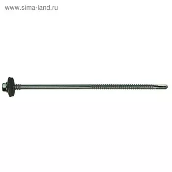 Саморез для крепления сэндвич панелей Steelrex, сверло, цинк 6,3х5,5х205, 550 шт.