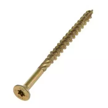 Саморез конструкционный INFIX, 8х120 мм, потай, Torx40, жёлтый цинк