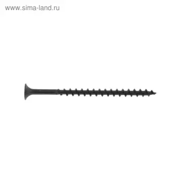 Саморезы гипсокартон-металл (ГКЛ) Steelrex крупная резьба, оксид 4,8х102, 1 000 шт.