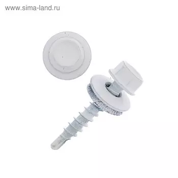 Саморезы кровельные 4.829 RAL9003, белый, 250 шт.