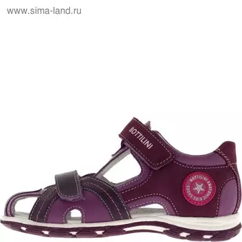 Сандалии детские, размер 34, цвет фиолетовый