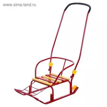 Санки «Тимка 3К+», цвет красный