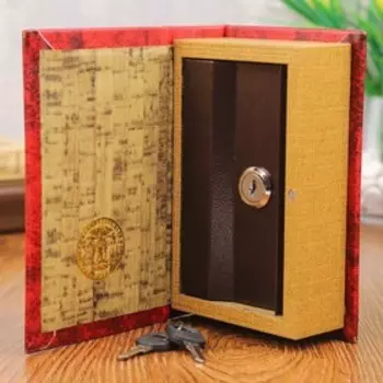 Сейф дерево книга кожа "Семейные ценности" 17х11х5 см