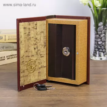 Сейф дерево книга кожзам "Семейная история" 17х11х5 см