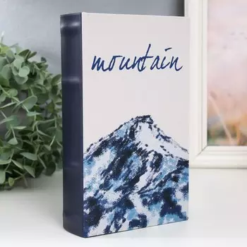 Шкатулка книга-сейф «Горы», дерево, искусственная кожа, 21135 см