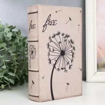 Шкатулка книга-сейф «Одуванчик», дерево, искусственная кожа, 21135 см