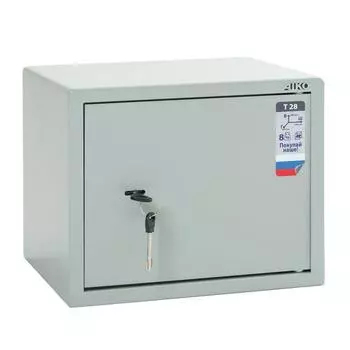 Сейф мебельный ключевой AIKO T – 28, 340295280 мм, цвет серый