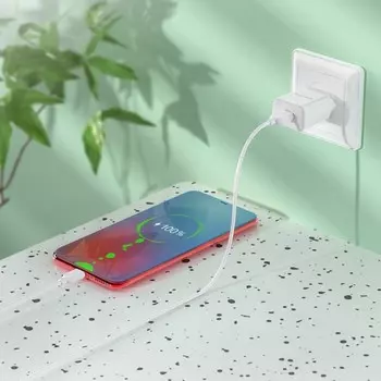 Сетевое зарядное устройство Borofone BA59A, USB, QC3.0, 3 А, белое