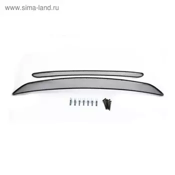 Сетка на бампер внешняя для KIA Sorento 2012-2016, 2 шт, черн., 10 мм