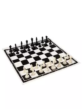 Шахматы классические, 3030 см, фигуры пластик, поле ПВХ