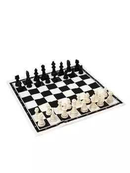 Шахматы классические, 4040 см, фигуры пластик, поле ПВХ