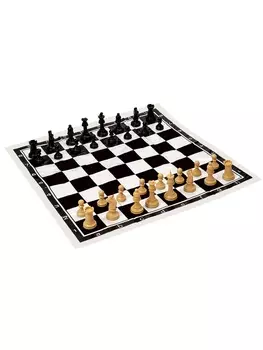 Шахматы 5050 см, король h=7 см, d=3.2 см, фигуры пластик