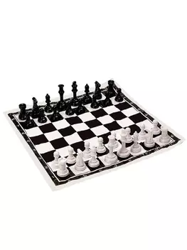 Шахматы классические, 5050 см, фигуры пластик, поле ПВХ